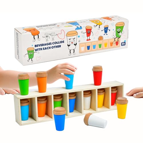Ylnailky Farbzuordnungsspielzeug | Kinderspiel Gedächtnisspiel - Gedächtnis Lernspielbrett Für Alle Altersgruppen Familie Kinder Drinnen Draußen Garten Party Geburtstag von Ylnailky