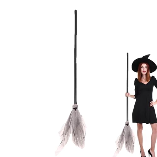 Ylnailky Halloween Hexenbesen - Hexenbesen Für Kleinkinder | Kreativer Hexendekor-Cosplay-Besenstiel Für Halloween | Fotografie-Requisite, Halloween-Kostümzubehör Für, Mädchen, Kinder Ylnailky Halloween Hexenbesen - Hexenbesen Für Kleinkinder | Kreativer Hexendekor-Cosplay-Besenstiel Für Halloween | Fotografie-Requisite, Halloween-Kostümzubehör Für, Mädchen, Kinder von Ylnailky