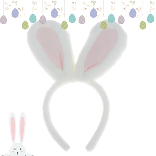Ylnailky Hasenohren für Erwachsene, Hasenohren für Kinder - Osterhase Cosplay Kopfbedeckung | Niedliches Tierkopfstück, Plüsch-Flauschohren-Kopfbedeckung für Party-Kostümdekoration Ylnailky Hasenohren für Erwachsene, Hasenohren für Kinder - Osterhase Cosplay Kopfbedeckung | Niedliches Tierkopfstück, Plüsch-Flauschohren-Kopfbedeckung für Party-Kostümdekoration von Ylnailky