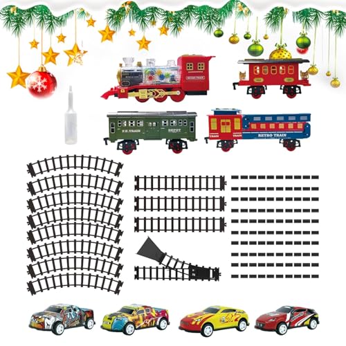 Ylnailky Kindereisenbahn-Set, Elektrisches Eisenbahn-Set,Klassisches Elektroeisenbahn-Spielzeug-Soundeisenbahn-Set | Modell-Lokomotiv-Eisenbahnbausatz, batteriebetriebenes Weihnachtsspielzeug für Ylnailky Kindereisenbahn-Set, Elektrisches Eisenbahn-Set,Klassisches Elektroeisenbahn-Spielzeug-Soundeisenbahn-Set | Modell-Lokomotiv-Eisenbahnbausatz, batteriebetriebenes Weihnachtsspielzeug für von Ylnailky