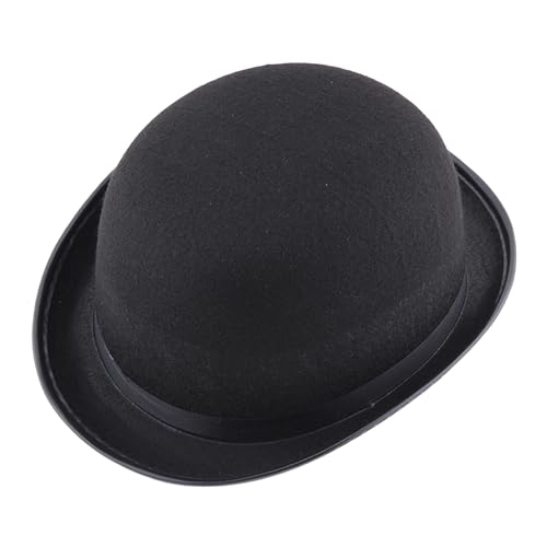 Ylnailky Schwarzer Bowler- für Erwachsene, klassischer schwarzer Derby- , klassische viktorianische Chaplin-Hüte für Männer und Frauen, Halloween-Kostüm-Zubehör für Fasching, Motto-Partys Ylnailky Schwarzer Bowler- für Erwachsene, klassischer schwarzer Derby- , klassische viktorianische Chaplin-Hüte für Männer und Frauen, Halloween-Kostüm-Zubehör für Fasching, Motto-Partys von Ylnailky