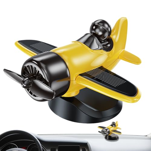 Ylnailky Solarbetriebene Flugzeugdekoration für Auto, solarbetriebene Flugzeug-förmige Auto-Ornamente, Heimdekorationen für Reisen, Männer und Frauen, Geburtstag, täglich, Weihnachten, Ylnailky Solarbetriebene Flugzeugdekoration für Auto, solarbetriebene Flugzeug-förmige Auto-Ornamente, Heimdekorationen für Reisen, Männer und Frauen, Geburtstag, täglich, Weihnachten, von Ylnailky