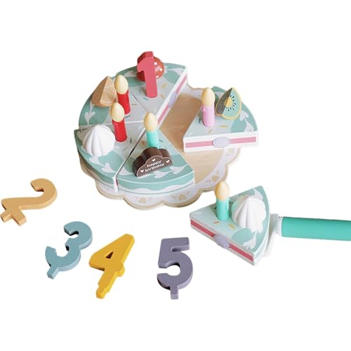 Ylnailky Spielzeuggeburtstagstorte, Spielzeugfutterset, Interaktiver Holzgeburtstagstorten -Spielset, Bildungsküchenspielzeug -Lebensmittelzubehör, Frühes Learning Games für Kindergarten Home Ylnailky Spielzeuggeburtstagstorte, Spielzeugfutterset, Interaktiver Holzgeburtstagstorten -Spielset, Bildungsküchenspielzeug -Lebensmittelzubehör, Frühes Learning Games für Kindergarten Home von Ylnailky