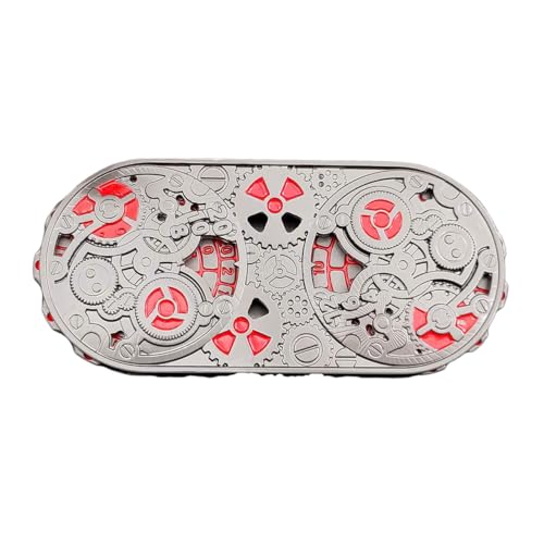 Fidget Spinner Würfel für DND, 7-in-1, mechanisches Getriebeentlastung, Metallwürfel-Set für Dungeons and Dragons, Doppelrad, Rollenspiel-Würfel, Fantasy-D&D-Tisch-RPG, Schwarz/Rot Fidget Spinner Würfel für DND, 7-in-1, mechanisches Getriebeentlastung, Metallwürfel-Set für Dungeons and Dragons, Doppelrad, Rollenspiel-Würfel, Fantasy-D&D-Tisch-RPG, Schwarz/Rot von YlobdolY