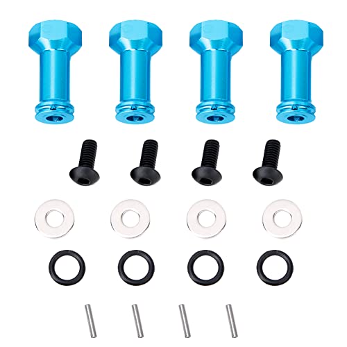 Metall Wheel Hex Hub Extension Adapter Langering Combiner für 1/14 RC -Modellauto, starkes und langlebiges Upgrade -Zubehör, präzise CNC -Bearbeitung, wunderschöne anodierte (Light blue (EB6160B)) von Ylwxzenith