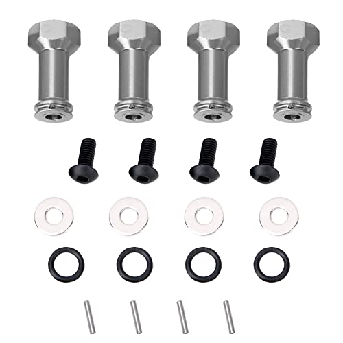 Metall Wheel Hex Hub Extension Adapter Langering Combiner für 1/14 RC -Modellauto, starkes und langlebiges Upgrade -Zubehör, präzise CNC -Bearbeitung, wunderschöne anodierte (Titanium color (EB6160T)) Metall Wheel Hex Hub Extension Adapter Langering Combiner für 1/14 RC -Modellauto, starkes und langlebiges Upgrade -Zubehör, präzise CNC -Bearbeitung, wunderschöne anodierte (Titanium color (EB6160T)) von Ylwxzenith