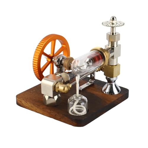 Speed Stirling Model, Educational Electricity Generator for Mechanical Learning, Made of Beech and Stainless Steel, for Family and Friends von Ylwxzenith