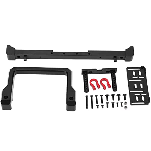 Ylwxzenith 1/10 RC -Auto Aluminiumlegierung vordere Stoßfänger mit Winde Basis für MN999 90046 90047 103007 Kletterwagen Kollisionsbar (Black) von Ylwxzenith