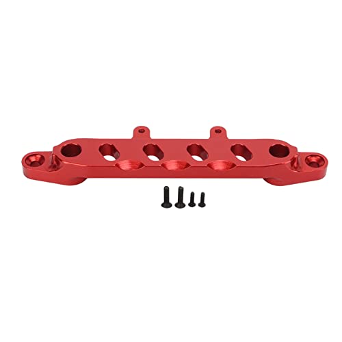Ylwxzenith 1/6 SCX6 RC -Auto -Front -Stützrahmen, Aluminiumlegierungshalterung, CNC für genaue, leichte und dauerhafte Installation, ersetzt Plastikteile, verbessert die Autostabilität, (Red) von Ylwxzenith