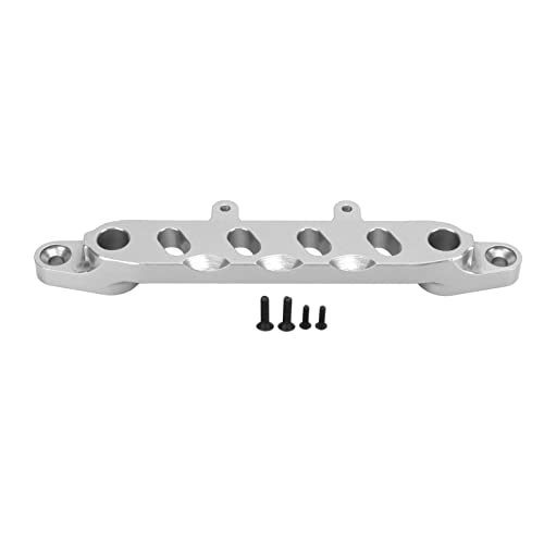 Ylwxzenith 1/6 SCX6 RC -Auto -Front -Stützrahmen, Aluminiumlegierungshalterung, CNC für genaue, leichte und dauerhafte Installation, ersetzt Plastikteile, verbessert die Autostabilität, (Silver) von Ylwxzenith