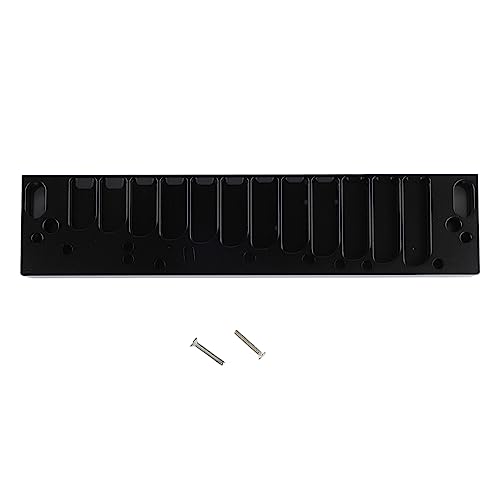 Ylwxzenith 12 Hole Chromatic Harmonica Comb, Portable Aluminium Alloy Instrument Accessory, Frosted Appearance, Maintenance and Carry, von Ylwxzenith