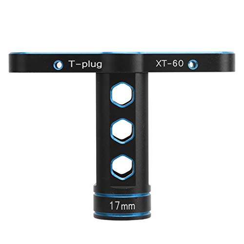Ylwxzenith 17 mm RC -Sechskantnuss -Sockel, Aluminiumlegierung T -Hülle -Wartungsinstrument für 1/8 RC Offroad Racing Car, ausgezeichnete Qualitätsleistung, dauerhaft und zu verwenden (Blue) von Ylwxzenith