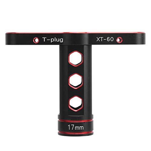 Ylwxzenith 17 mm RC -Sechskantnuss -Sockel, Aluminiumlegierung T -Hülle -Wartungsinstrument für 1/8 RC Offroad Racing Car, ausgezeichnete Qualitätsleistung, dauerhaft und zu verwenden (Red) von Ylwxzenith
