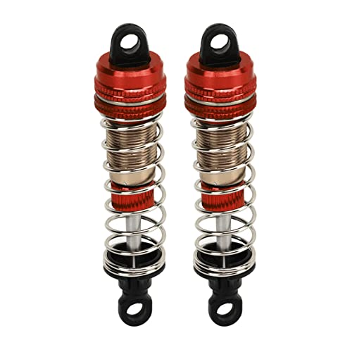 Ylwxzenith 2 PCs 76 mm Aluminiumlegierung RC -Autohydraulik -Stoßdämpfer Ölschockdämpfer für SCY 16101 16102 16103 16201 1/16 Fernbedienungsfahrzeuge (Red) von Ylwxzenith