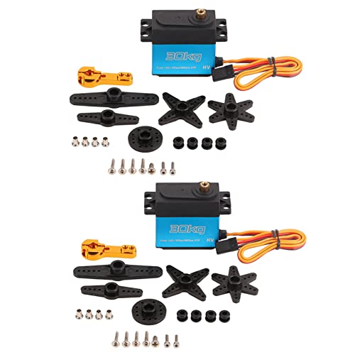 Ylwxzenith 2 Sätze 30 kg digitales Servo 270 ° Rotation Aluminiumlegierung mit 25 -m -Metall -Servoarm für 1/8 1/10 1/12 Roboter RC -Autos Ylwxzenith 2 Sätze 30 kg digitales Servo 270 ° Rotation Aluminiumlegierung mit 25 -m -Metall -Servoarm für 1/8 1/10 1/12 Roboter RC -Autos von Ylwxzenith