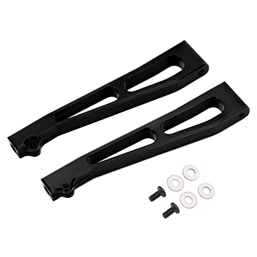 Ylwxzenith 2pcs Aluminiumlegierung vordere obere Suspensionsarme für JLB 1/10 Auto -LKW -Serie, Haltbarkeit, Reduzierung der Vibration, Installation, direkter Austausch für ursprüngliche (Black) von Ylwxzenith