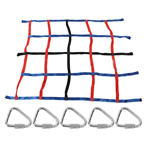 Ylwxzenith 3 Farben Mini Kletternetz, 661 Pfund Ladung, Kraftpolyester, rostbezogene Stahlschnallen, für Spielplätze im Freien, Schulen und Familien, kultivieren Sie die motorische Ylwxzenith 3 Farben Mini Kletternetz, 661 Pfund Ladung, Kraftpolyester, rostbezogene Stahlschnallen, für Spielplätze im Freien, Schulen und Familien, kultivieren Sie die motorische von Ylwxzenith