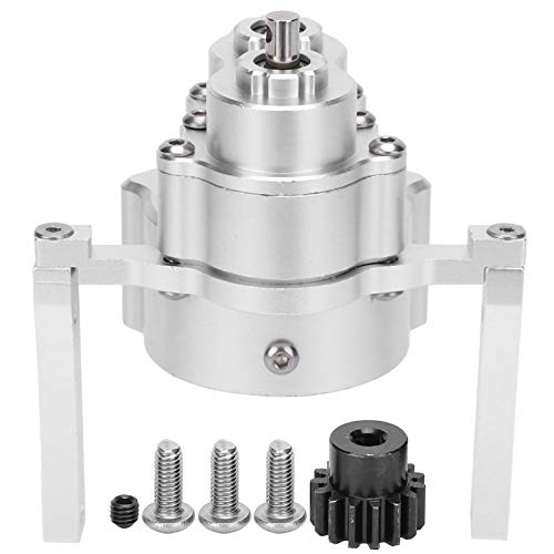 Ylwxzenith 313 -mm -Radstand Metall -Chassis -Front für 1/10 RC -Crawler -Autoteile, stabiles Zahnradsystem, Installation, Verbesserung der Autoleistung (Silver) von Ylwxzenith