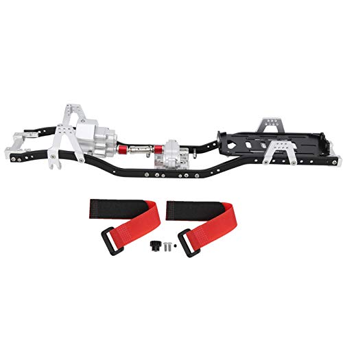 Ylwxzenith 313 mm Radstand Metall -Chassis -Rahmen mit vorderem Getriebe für II 1/10 Crawler RC Car (Silver) von Ylwxzenith