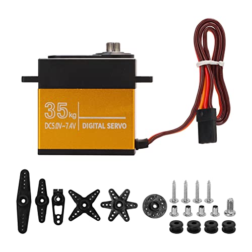 Ylwxzenith 35KG Coreless Digital Motor Servo, Metal Servo with Stainless Steel Gear for 1/10 1/8 RC Car Boats, Efficiency, Ylwxzenith 35KG Coreless Digital Motor Servo, Metal Servo with Stainless Steel Gear for 1/10 1/8 RC Car Boats, Efficiency, von Ylwxzenith