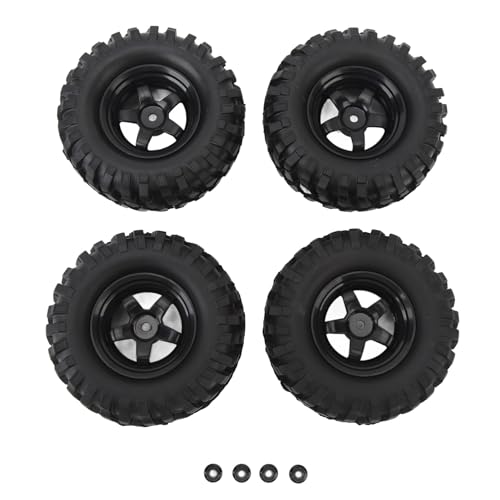 Ylwxzenith 4-teiliges 1,9-Zoll-RC-Felgen- und Reifenset, Stoßdämpfung, Gummireifen für 1/10 RC-Crawler-Auto, verbesserte Traktion und Handhabung Ylwxzenith 4-teiliges 1,9-Zoll-RC-Felgen- und Reifenset, Stoßdämpfung, Gummireifen für 1/10 RC-Crawler-Auto, verbesserte Traktion und Handhabung von Ylwxzenith