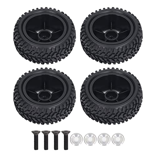 Ylwxzenith 4PCS RC Tires and Wheel Set, 10 Spoke Plastic Wheel Rims with Rubber Tires, Install RC Replacement Tyres for 1/16 RC Car, Abrasion, Stable Driving Ylwxzenith 4PCS RC Tires and Wheel Set, 10 Spoke Plastic Wheel Rims with Rubber Tires, Install RC Replacement Tyres for 1/16 RC Car, Abrasion, Stable Driving von Ylwxzenith