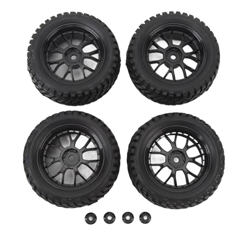 Ylwxzenith 4Pcs RC Rubber Tires with Plastic Hubs, Strong Grip and Cushioning, RC Wheels for 1/10 Vehicles Ylwxzenith 4Pcs RC Rubber Tires with Plastic Hubs, Strong Grip and Cushioning, RC Wheels for 1/10 Vehicles von Ylwxzenith