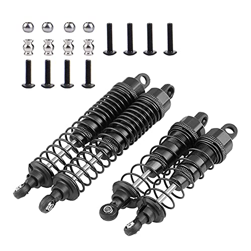 Ylwxzenith 4pcs Aluminium for FS 53633 51805 51806 RC Car, Lightweight and, Reduces Road Vibration, Easy to Install, 90 108mm, Multiple Colors Available (532057BL Black) von Ylwxzenith