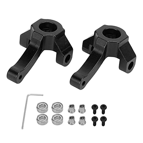 Ylwxzenith Aluminiumlegierunglenkerlenkbecher für HBX 1/24 2098B Kletterauto, RC Fernbedienungsauto -Upgrade -Teile, dauerhaft und schönes Erscheinungsbild, Installation (Black) von Ylwxzenith