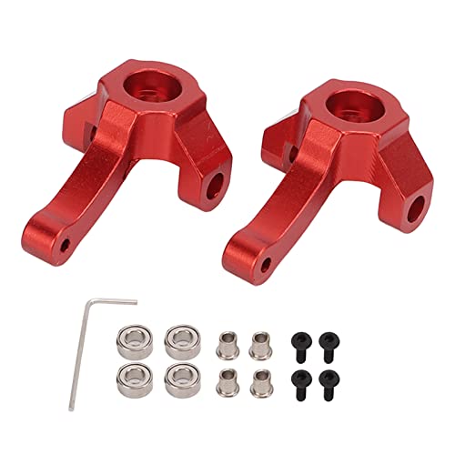 Ylwxzenith Aluminiumlegierunglenkerlenkbecher für HBX 1/24 2098B Kletterauto, RC Fernbedienungsauto -Upgrade -Teile, dauerhaft und schönes Erscheinungsbild, Installation (Red) von Ylwxzenith