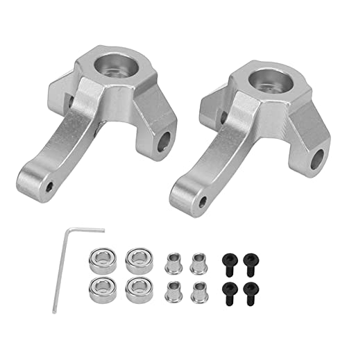 Ylwxzenith Aluminiumlegierunglenkerlenkbecher für HBX 1/24 2098B Kletterauto, RC Fernbedienungsauto -Upgrade -Teile, dauerhaft und schönes Erscheinungsbild, Installation (Silver) von Ylwxzenith