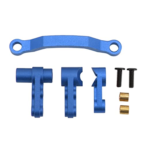 Ylwxzenith Aluminiumlegierunglenkit für 1/16 RC -Auto -Upgrades, Starke Leistung, Reduzierung der Vibration, direkter Austausch von Kunststoffteilen, geeignet für Remo Smax 1621 1625 1631 (Blue) von Ylwxzenith