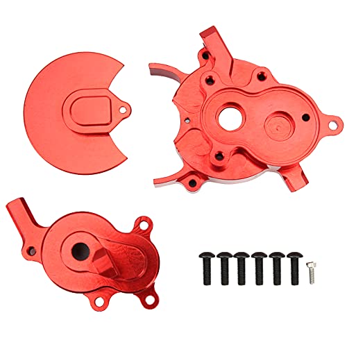 Ylwxzenith Aluminum Alloy Housing Set for GEN8 1/10 RC Car, Upgraded Cover, CNC Machined, Lightweight, Durably, Enhances Performance (Red) von Ylwxzenith