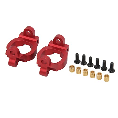 Ylwxzenith Aluminum Alloy RC Car C Hub Carrier for REMO SMAX Series, Lightweight and Durably, Performance Upgrade Part, Replaces Original for Enhanced Strength and Stability (Red) von Ylwxzenith