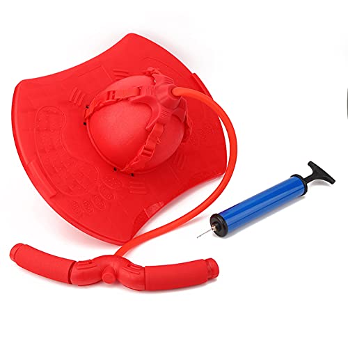 Ylwxzenith Children's Jumping Exercise Toy, Non Slip Pedal with Sponge Handrails, Durably ABSPVC Material, Includes Inflator and Pin Head, Red or Blue Options, Ideal for 4 Years Old mini (Red) von Ylwxzenith