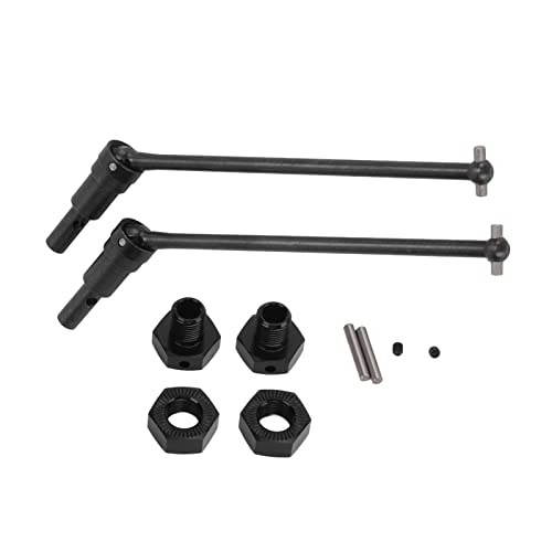 Ylwxzenith Metall vorne und hintere Antriebswelle für JLB 1/10 RC -Auto, Installation, verbesserte Antriebskraft, Stahl- und Aluminiumlegierungsmaterial (Schwarz) von Ylwxzenith