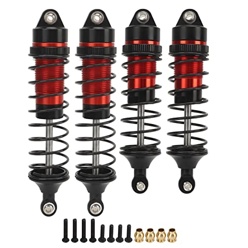 Ylwxzenith Performance Aluminum Alloy RC Car for Slash 4x4 1/10, Front Rear Dampers with CNC Machined Height (Red) von Ylwxzenith