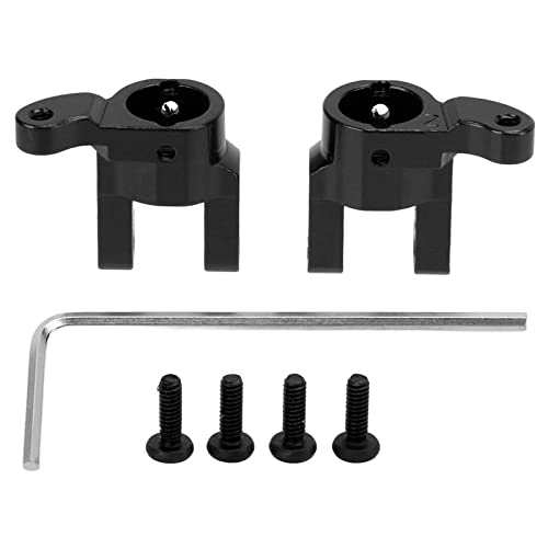 Ylwxzenith RC Aluminum Alloy Front Wheel C Seating C Base for HBX 2098B 1/24 Climbing Car, Strong and Durably Upgrade Part, Lightweight, Installation, Improves Performance (Black) von Ylwxzenith