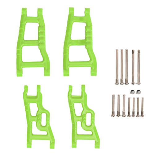 Ylwxzenith RC Front Heck -Suspensionsarm -Kit für Rustler Stampede Slash 1/10 2WD RC -Autos, leichte Upgrade -Teile, Installation, Reduzierung der Straßenschwingung, dauerhaft (Green) von Ylwxzenith