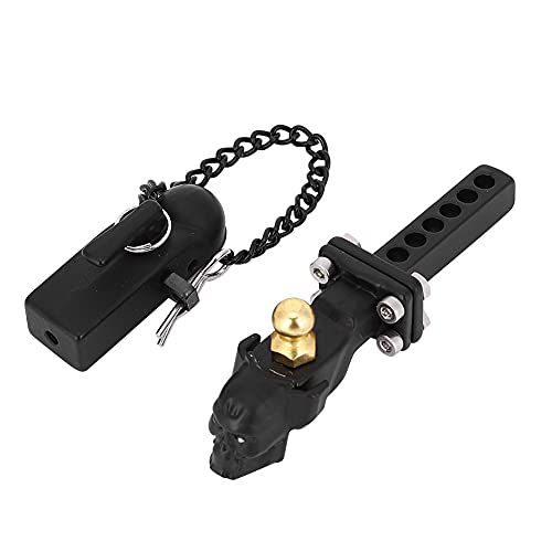 Ylwxzenith RC -Metall -Schädel -Schädel -Muster -Anhänger -Hakenanschluss für EIN 4 1/10 RC -Automodell, ausgezeichnete Qualitätsdauer, Installation, verbessert das Erscheinungsbild des RC (Black) von Ylwxzenith
