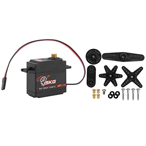 Ylwxzenith S1500M Digital Servo 15KG Metal Gear for RC 1/8 1/10 Fixed‑Wing Aircraft Robots, Efficiency, Low Noise, Durably PlasticMetal Material von Ylwxzenith