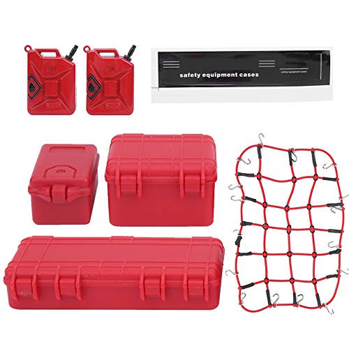 Ylwxzenith Simulated Decoration Luggage Net Suitcase Fuel Kit for 1/8 1/10 Model Crawler RC Car Universal Fit D90 von Ylwxzenith