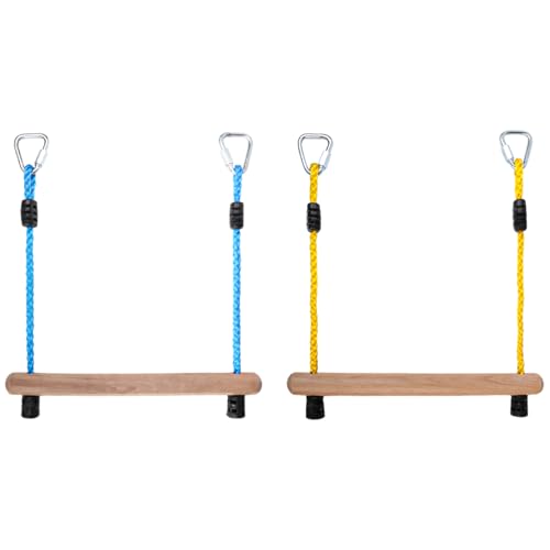 Ymeibe Kids Ninja Monkey Bars - Trapezschaukelstangen für Ninja Hindernisparcours Aufsätze (Wood Monkey Bars) von Ymeibe