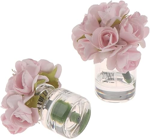 2 Stück Puppenhaus Miniatur Blumen Puppenhaus Mini Vase mit Blume Puppenhaus Blume Glas Vase 1:12 Maßstab Puppenhaus Miniatur Blume in Vase, leichtes Puppenhaus Dekor Zubehör 2 Stück Puppenhaus Miniatur Blumen Puppenhaus Mini Vase mit Blume Puppenhaus Blume Glas Vase 1:12 Maßstab Puppenhaus Miniatur Blume in Vase, leichtes Puppenhaus Dekor Zubehör von Ymhapp