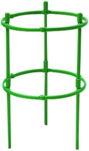 Grüner Tomatenkäfig | Tomatenstütze | Verstellbare grüne Pflanzenstützen für Garten | 121,9 cm verformbare montierte Stütze | Rankgitter für Gemüse-, Blumen- und Obstanbau von Ymhapp