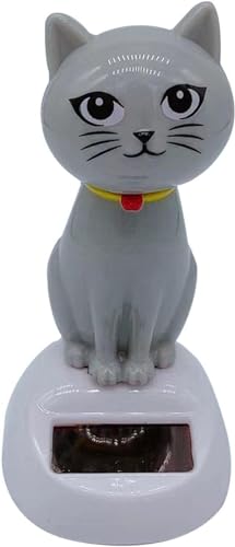 Ymhapp Niedliche solarbetriebene tanzende Katzenfigur – schwingende Solarbetriebene Katzenfigur Statue schwingendes Auto Armaturenbrett Dekoration Ornamente tanzt für Auto Armaturenbrett Büro Zuhause Ymhapp Niedliche solarbetriebene tanzende Katzenfigur – schwingende Solarbetriebene Katzenfigur Statue schwingendes Auto Armaturenbrett Dekoration Ornamente tanzt für Auto Armaturenbrett Büro Zuhause von Ymhapp