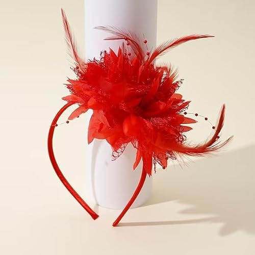 Ymhapp Rot Vintage Feder Haarband 1920er Jahre Stirnband 20er Jahre Flapper Kopfschmuck für Great Gatsby Maskerade Geburtstag Party Damen Stirnbänder Ymhapp Rot Vintage Feder Haarband 1920er Jahre Stirnband 20er Jahre Flapper Kopfschmuck für Great Gatsby Maskerade Geburtstag Party Damen Stirnbänder von Ymhapp