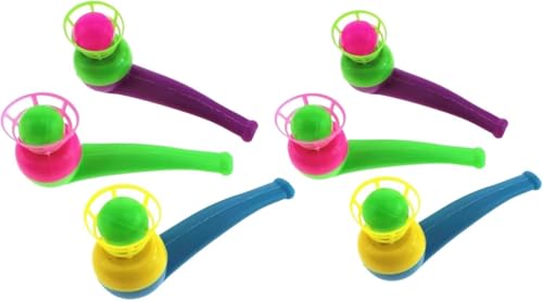 Ymhapp Schwimmende Blaspfeife und Bälle in zufälliger Farbe, Balance-Blasen-Stressabbau für Erwachsene, lustiges Partyzubehör, Party-Stressabbau, 6 Stück Ymhapp Schwimmende Blaspfeife und Bälle in zufälliger Farbe, Balance-Blasen-Stressabbau für Erwachsene, lustiges Partyzubehör, Party-Stressabbau, 6 Stück von Ymhapp