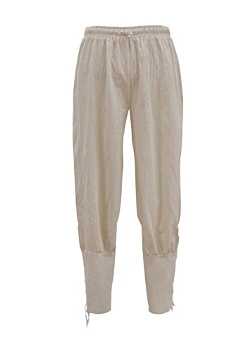 Yming Herren Knöchelband Steampunk Hose Mittelalterliche Wikinger Navigator Piraten Kostüm Hose Renaissance Gothic Hose Beige L Yming Herren Knöchelband Steampunk Hose Mittelalterliche Wikinger Navigator Piraten Kostüm Hose Renaissance Gothic Hose Beige L von Yming
