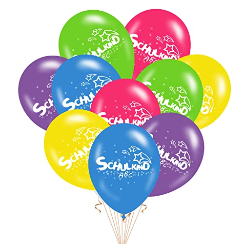 20STK Einschulung Deko Luftballons für Schulkind Junge Mädchen, Schulanfang Deko Luftballons Schulkind Ballons Schuleinführung Deko Latex Ballons von Ymxil